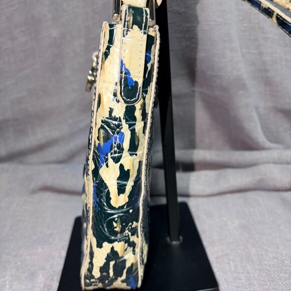 Brahmin “Marley” Blue Leopard Print Crossbody - Picture 4 of 11